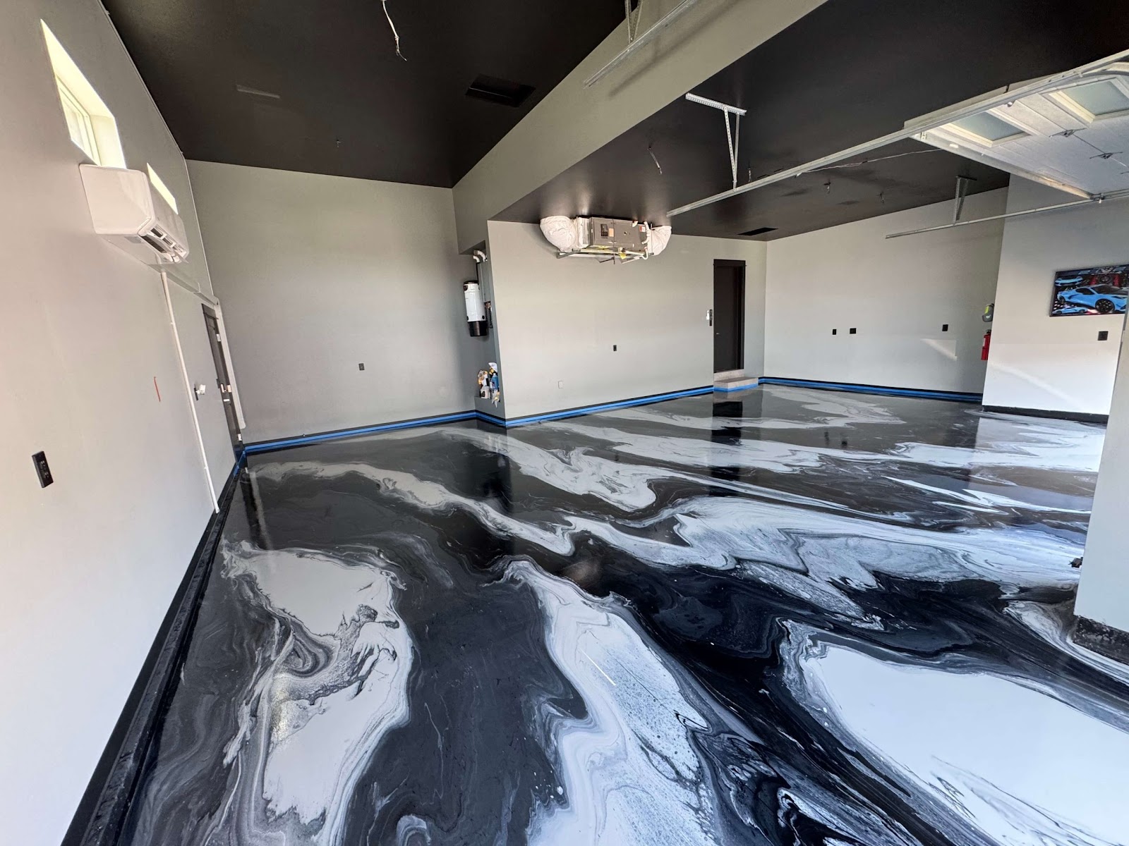 Metallic epoxy floor in Bellingham