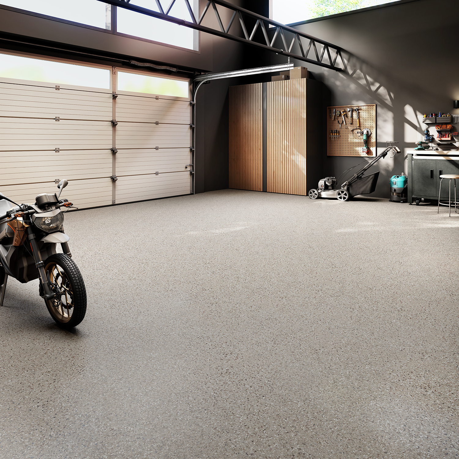 Residential garage epoxy flooring in Bellingham